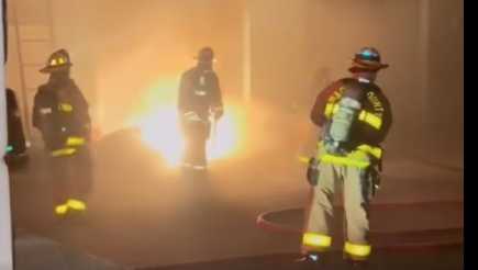 Firefighters extinguish fire in radiology services building in Stuart
