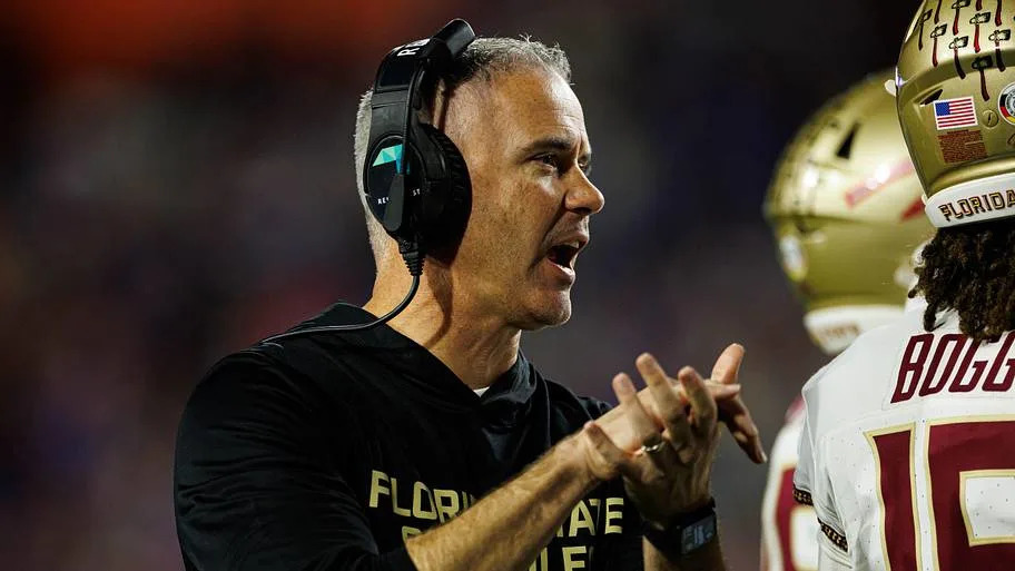 Florida State Seminoles head coach Mike Norvell