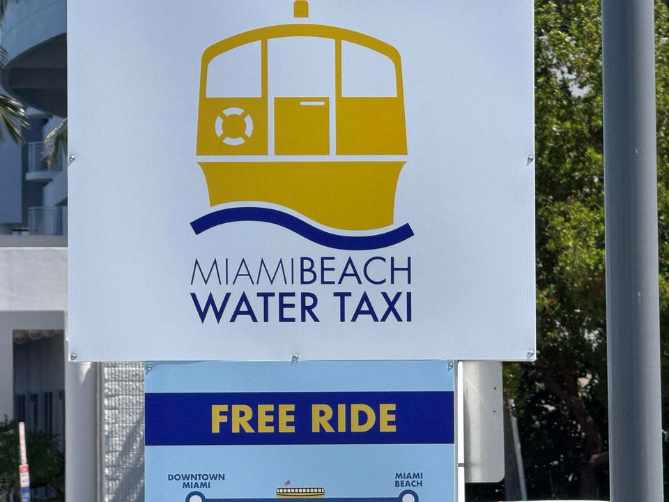 Miami Beach water taxi