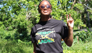 A Florida A&M University student smiles during a service-learning experience in St. Mary, Jamaica, where participants engaged in community outreach, cultural immersion and sustainability initiatives throughout the weeklong trip. The international experience encouraged students to broaden their perspectives while developing leadership and teamwork skills beyond the classroom. (Photo Courtesy: Ernest Nelfrard)