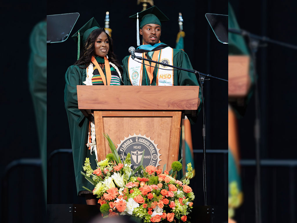Mister FAMU Miles Howard and Miss FAMU Edwina Fleuridor