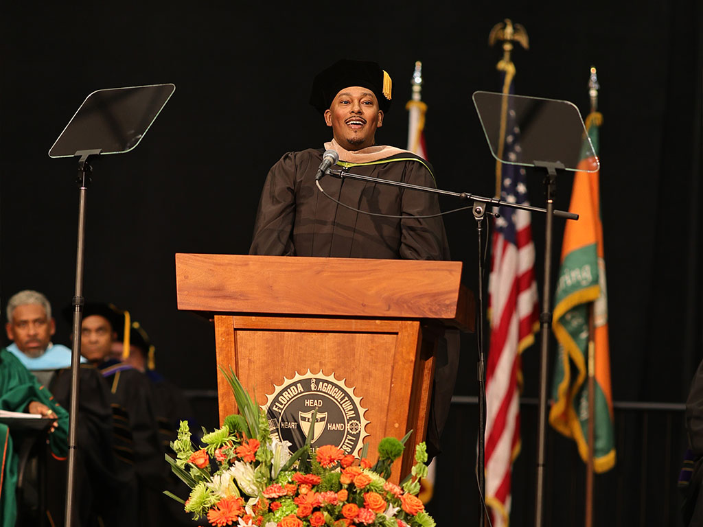 FAMU alum Omar Goff Omar Goff gives commencement address.
