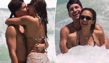 Jessica Alba and boyfriend Danny Ramirez can't keep their hands off each other in Miami Beach makeout