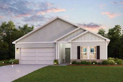Roanoke Floor Plan Exterior Rendering | New Homes in Panama City, FL | Pine Hills by Century Complete