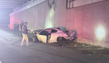 Car goes over I-95 overpass, sending 3 to a hospital in St. Lucie County