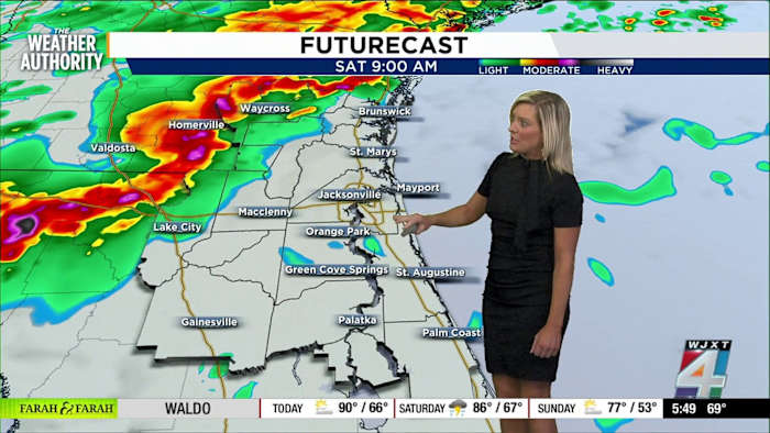 Meteorologist Katie Garner breaks down Jacksonville’s weekend forecast