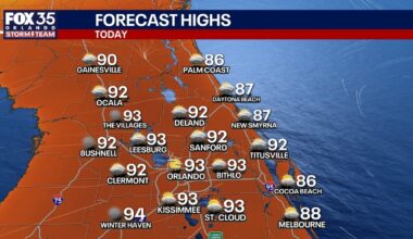 Orlando weather: Hot day in Central Florida, storms on the way