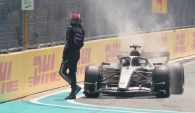 Nico Hulkenberg's Audi suffers dramatic fire in Miami GP build-up
