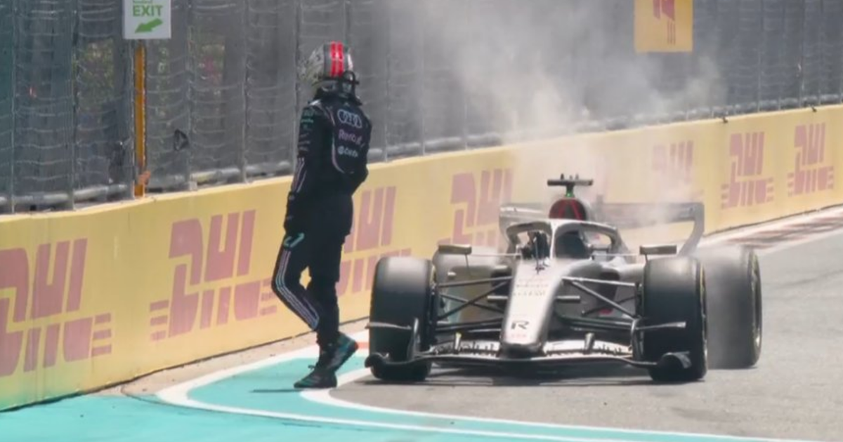 Nico Hulkenberg's Audi suffers dramatic fire in Miami GP build-up