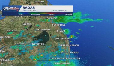 Sunday Showers and Storms in South Florida