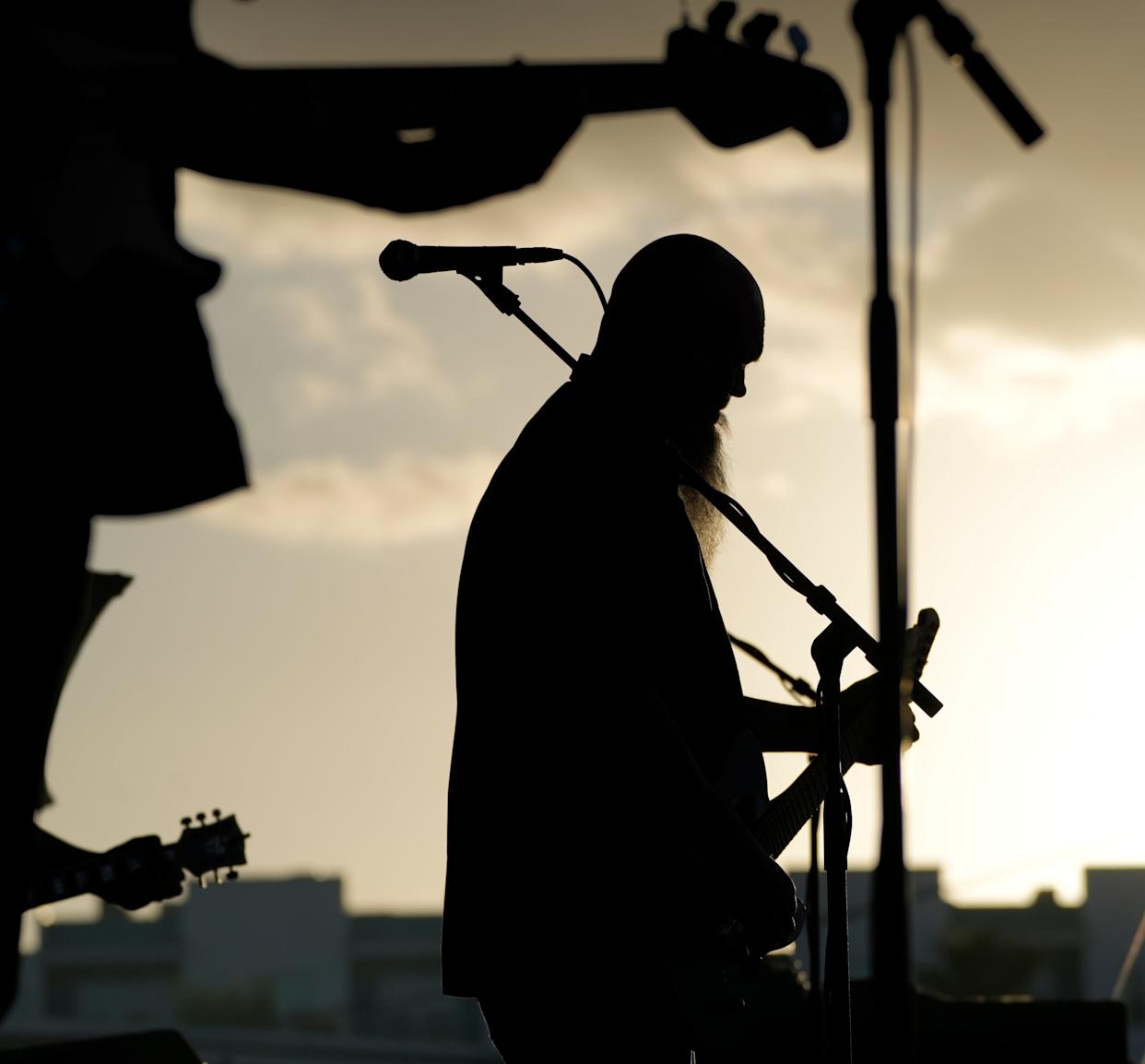 Members of the band Red Hannah perform on stage. The City of Cape Coral hosted its Bike Night event Saturday, April 11, 2026. Attendees could walk along a section of SE 47th Terrace and experience live performances, a variety of vendors, food trucks and more.