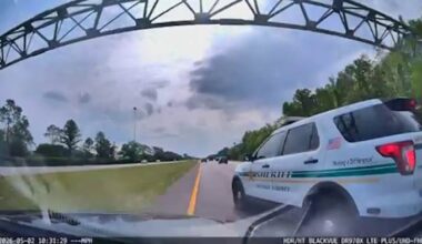 Video shows Orange County deputy running driver off road near Walt Disney World