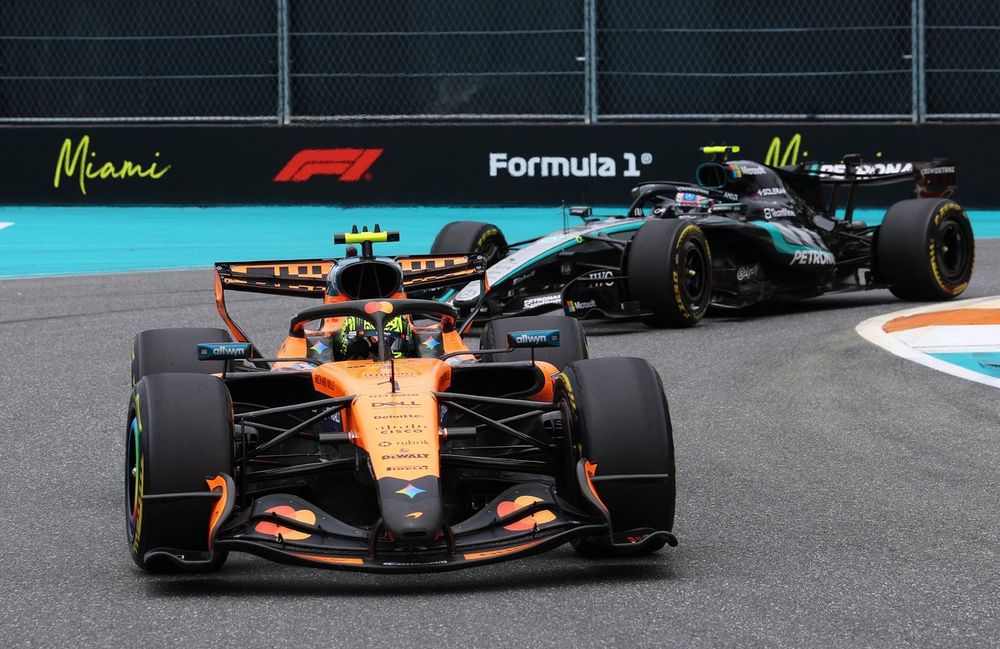 Antonelli found himself behind Norris when risks taken versus then-leader Leclerc didn't pay off