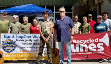 Teen’s Eagle Scout project delivers hundreds of instruments to Bay Area schools