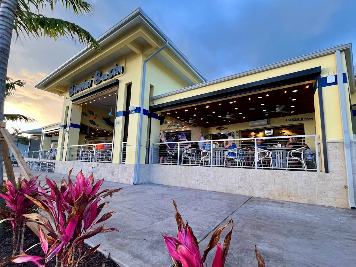 Bimini Basin Seafood & Cocktails is a casual waterfront restaurant in Cape Coral.