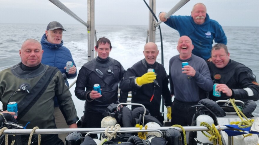 The all-volunteer Gasperados dive team, with leader Steve Mortimer, found the USCFC Tampa about 300 feet deep in the Atlantic about 50 miles off Newquay, United Kingdom.