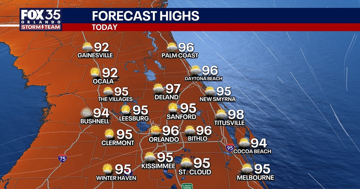 Orlando weather: Record heat, increased fire weather danger for Central Florida