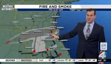 Smoke lifts as winds shift improving air quality later today