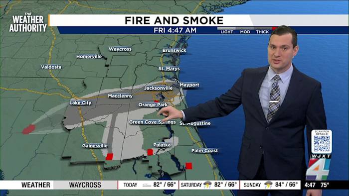 Smoke lifts as winds shift improving air quality later today