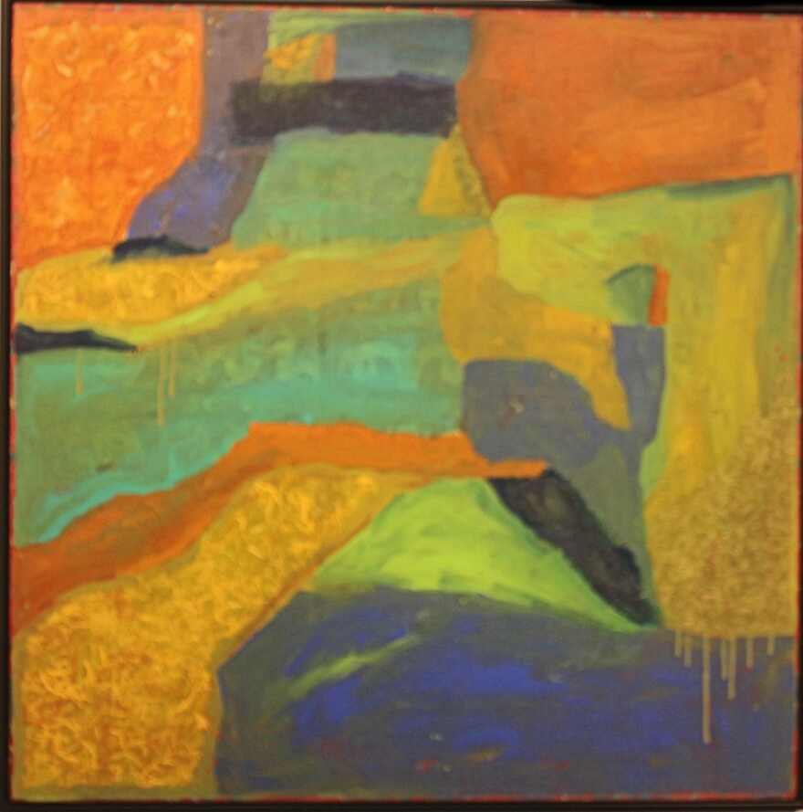 'In the Garden' by abstract artist Heidi Lewis Coleman.