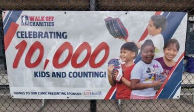 Walk Off Charities celebrates milestone of hosting 10,000 Jacksonville kids at free baseball camps