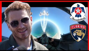 Matthew Tkachuk Flies High Over Lauderdale with Air Force Thunderbirds