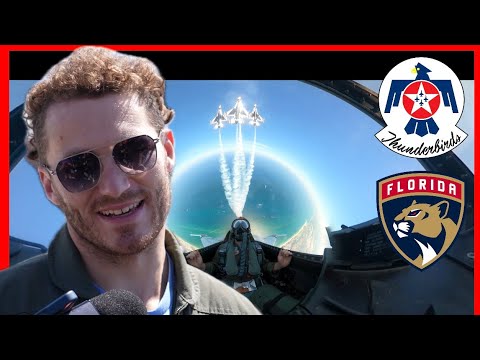 Matthew Tkachuk Flies High Over Lauderdale with Air Force Thunderbirds