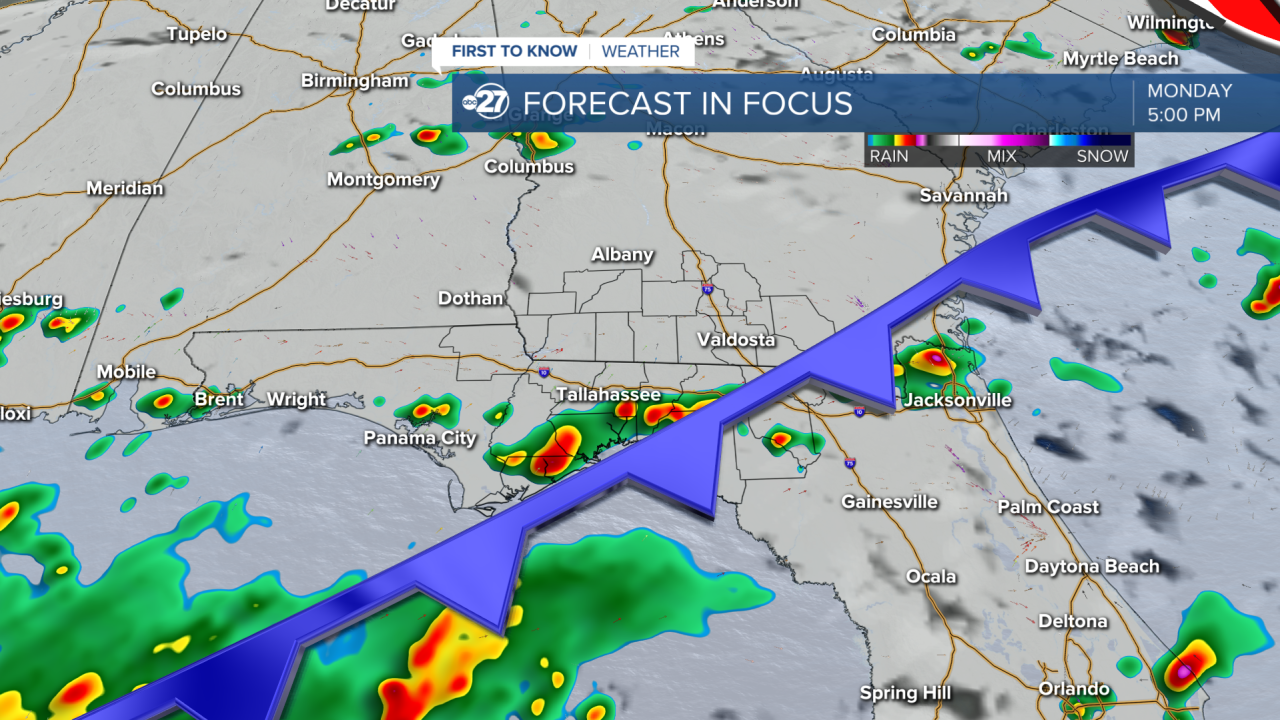 Forecast in Focus Monday 5 p.m.