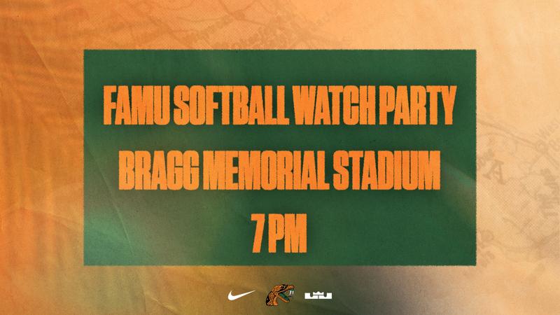 FAMU Softball to Host Watch Party at Bragg Memorial Stadium at 7 PM