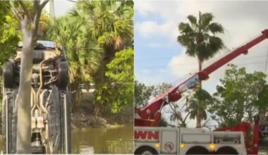 Mercedes-Benz Found Submerged in Hialeah Canal: Driver Still Missing