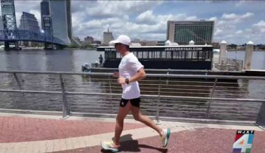 His competitive swimming career may have ended, but his athleticism continues with 2nd IRONMAN comp.