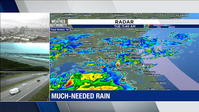 Jacksonville area braces for heavy rain, lightning, and severe storm threats today