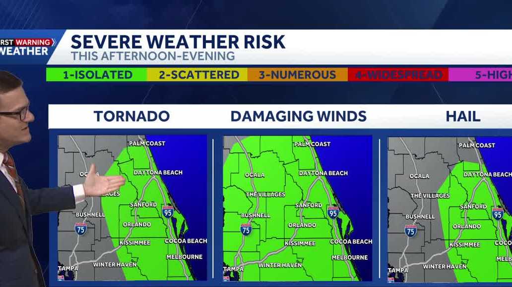 Widespread rain, isolated storms expected in Central Florida