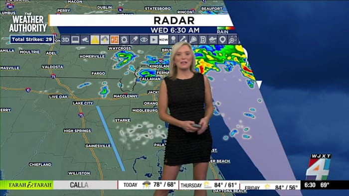Jacksonville weather: More rain, slick roads, and timing for clearing up