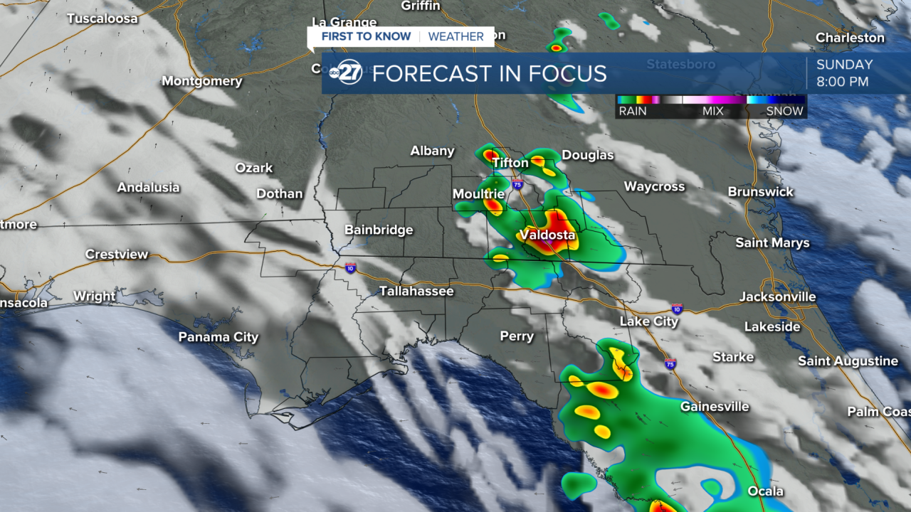 Forecast in Focus; Sunday 8 p.m.
