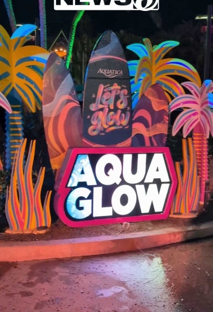 Aquatica Orlando’s AquaGlow returns with new nighttime slides, laser show