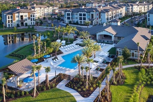 The Houston-based Camden Property Trust recently bought the 288-unit Bainbridge at Nona Place and rebranded it Camden at Lake Nona. The company paid about $64.5 million to The Bainbridge Companies for the community Bainbridge Construction finished in 2018. It was the first Narcoossee Road multifamily residential project on Lake Whippoorwill.(GrowthSpotter file photo)