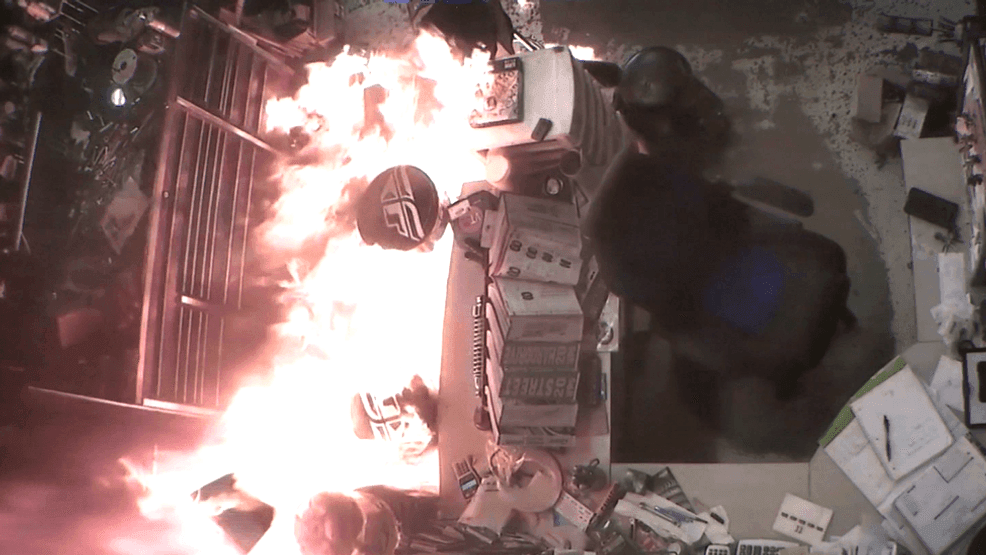 Jurors were shown graphic surveillance video of a Fort Pierce shop owner being shot and set on fire as closing arguments begin in Otto Lenke’s murder trial. (WPEC)