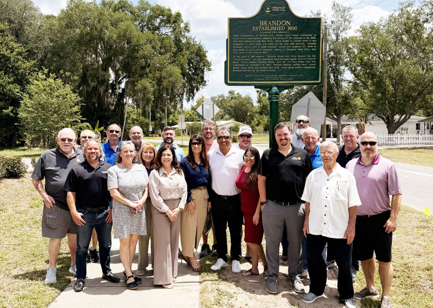 Brandon Rotary Dedicates Historical Marker At Club House