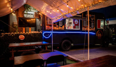 Exterior of a food truck