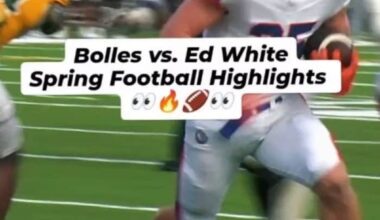 Bolles and Ed White getting AFTER IT in spring football 😤🏈🔥👀