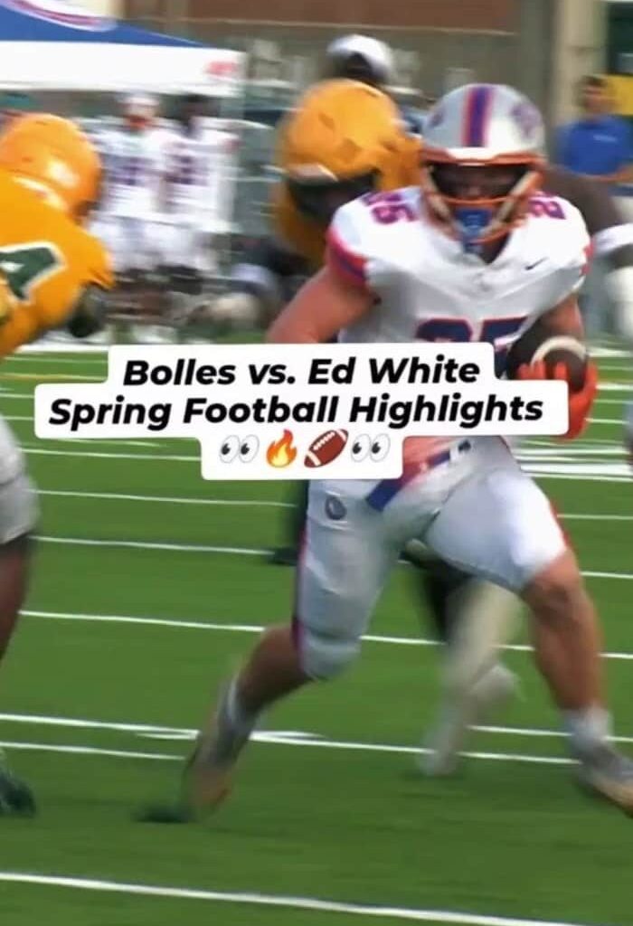Bolles and Ed White getting AFTER IT in spring football 😤🏈🔥👀