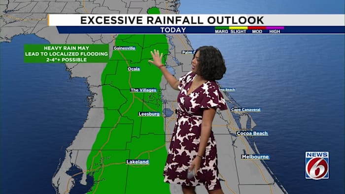 Thunderstorms and heavy rain expected for parts of Central Florida