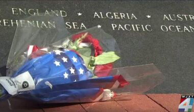 4 names added to Jacksonville's Veteran's Memorial Wall during ceremony