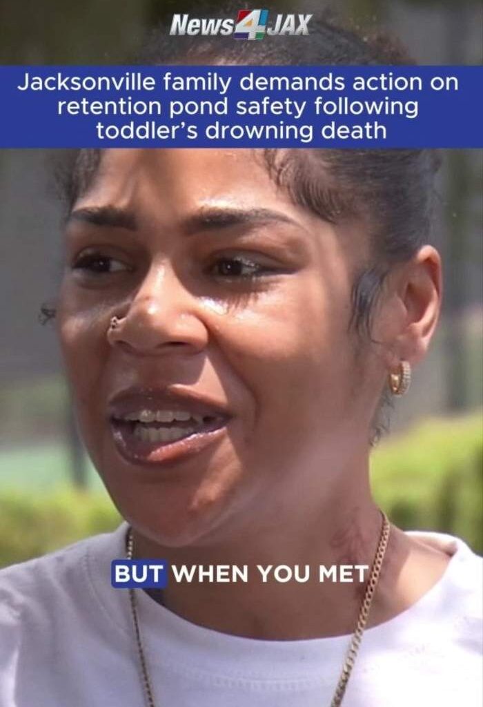 Jacksonville family demands action on retention pond safety following toddler’s drowning death