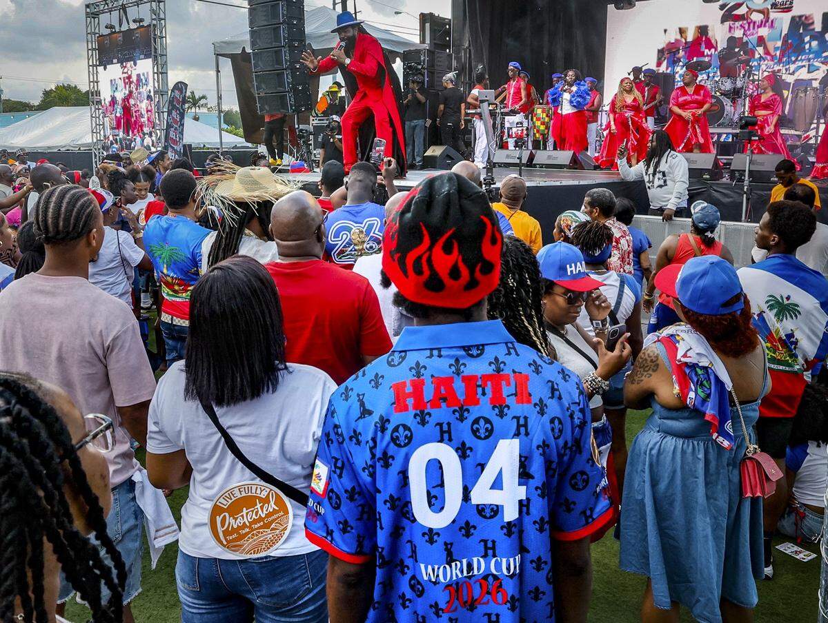 during the 28th Annual Haitian Compas Festival at The NoMI Village celebrating Haitian Flag Day, in North Miami, Florida on Saturday, May 16, 2026.