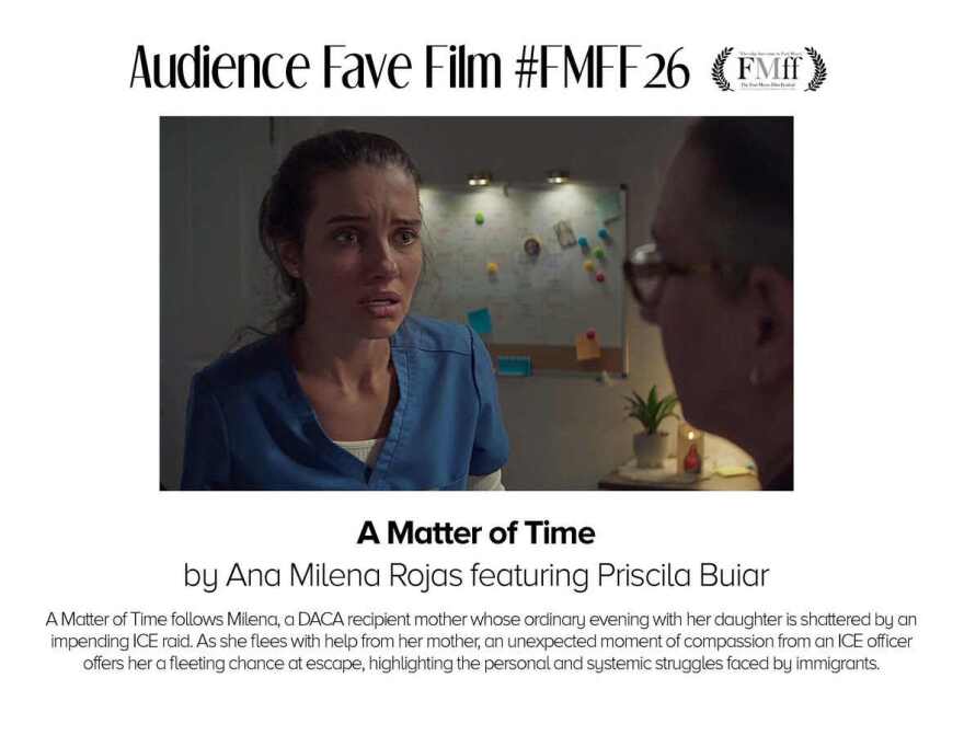 This year's Audience Fave was 'A Matter of Time' directed by Ana Milena Rojas and featuring Priscila Buiar.