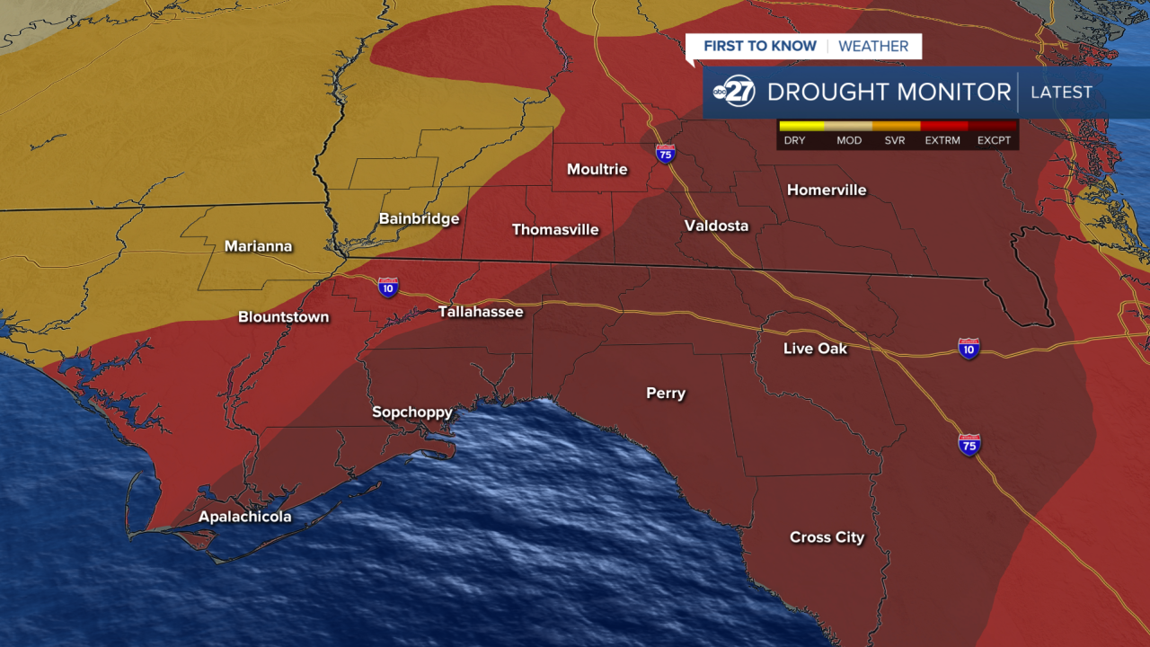 Drought Monitor as of Thursday, May 28