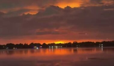 WOW. The Blue Origin rocket explosion could be seen from Downtown Orlando