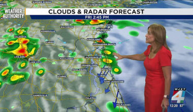 Northeast Florida, Southeast Georgia face rain and storms on Friday